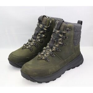 The North Face Bergen Leather Waterproof Winter Boots Men's 10.5 New Taupe Green